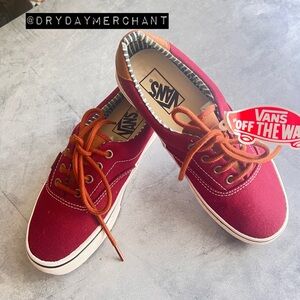 Vans Retro Canvas Sneakers in Red.  Size 7 NWT